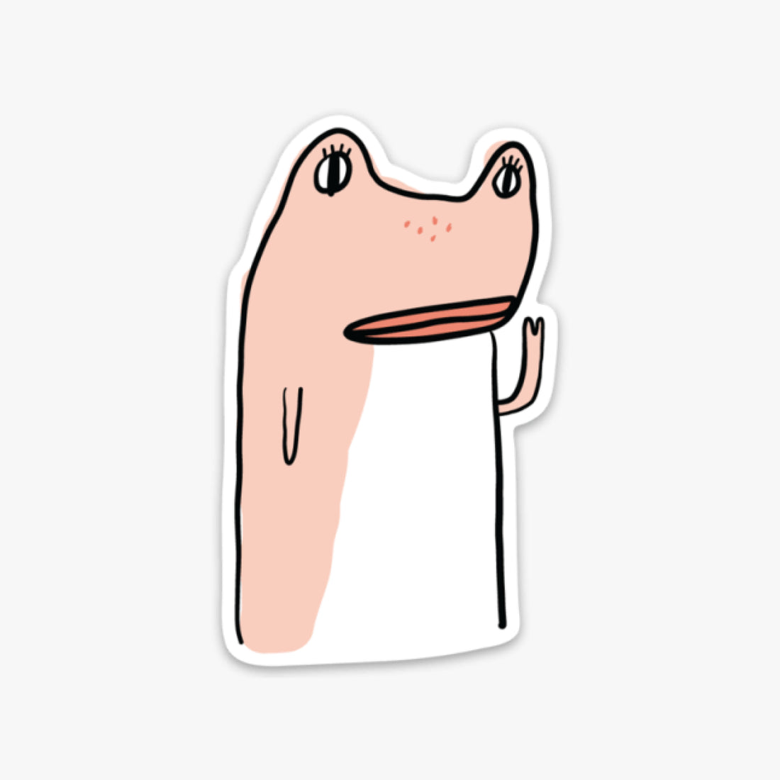 Frog Girl Sticker